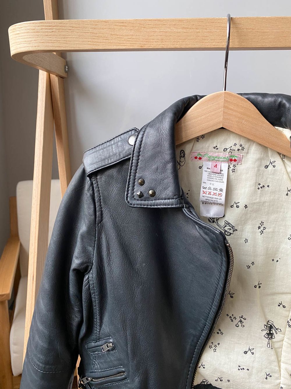 Кожаная куртка Bonpoint, 104