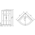 Душевая кабина Timo Standart 90x90 T-6609 S F без гидромассажа