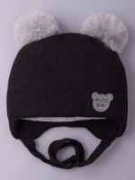 Шапка детская зимняя вязаная с ушками