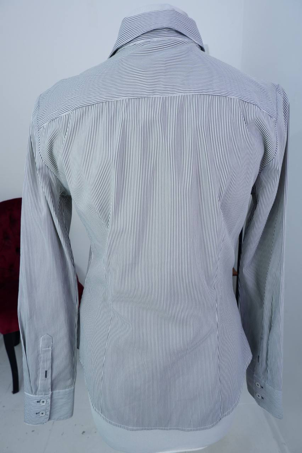 Рубашка H&M в полоску, маркировка 38 eur, визуально на 44 размер