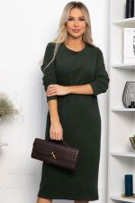 Платье трикотажное Уютный вечер (хаки) П14359-25М LT Collection