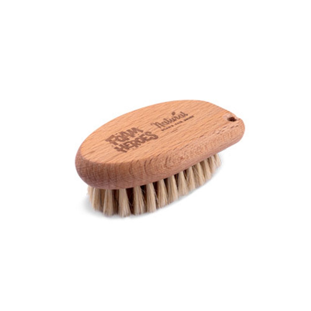 FHA015 Foam Heroes Natural Boar&#39;s Hair Brush щетка для очистки кожи, 10.2x5.5см