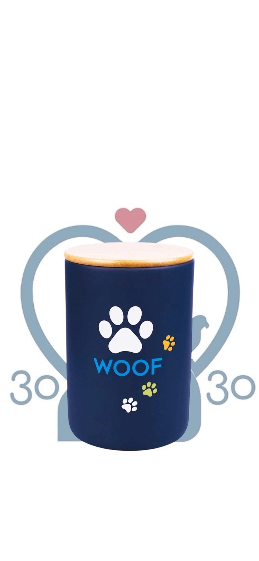 Mr.Kranch Бокс для хранения корма Woof Керамический контейнер для хранения собачьего корма 1900 мл