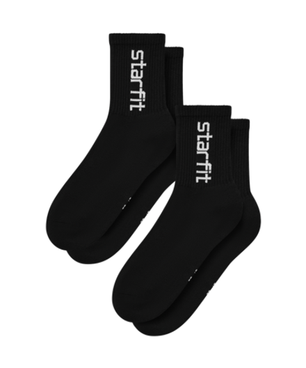 Носки спортивные Crew, черный, р. 39-42, 2 пары