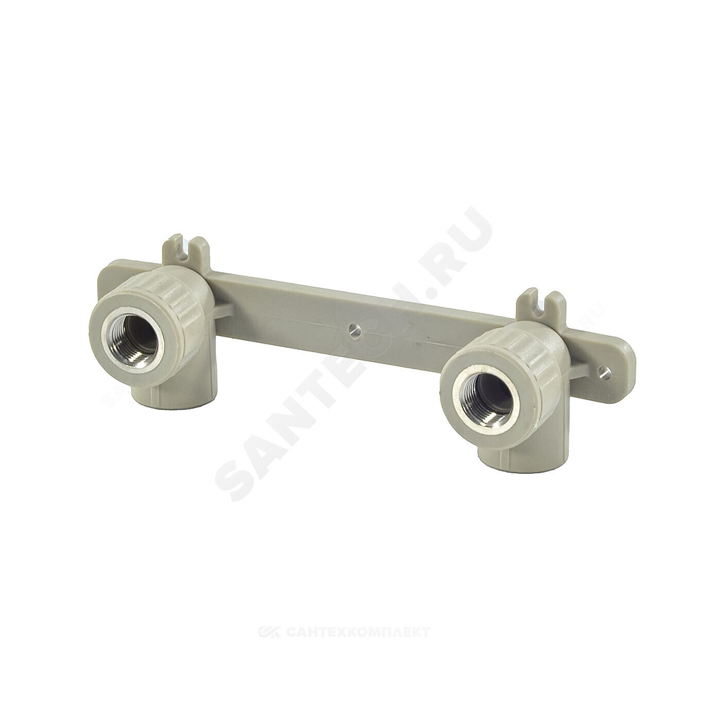 Планка монтажная PP-R серая Дн 25х1/2" ВР под смеситель VALFEX 10124025Г