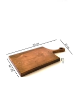 Разделочная сервировочная деревянная доска из кедра