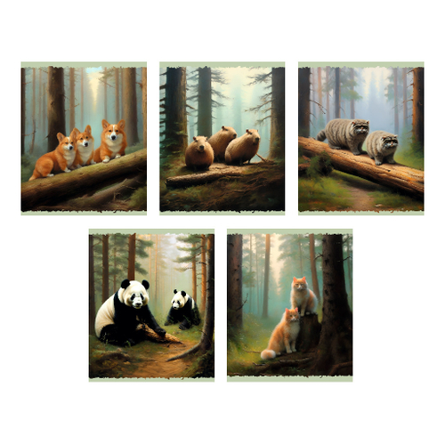 Тетрадь 48 л. клетка ЭКСМО Утро в сосновом бору (ТКЛ489189)