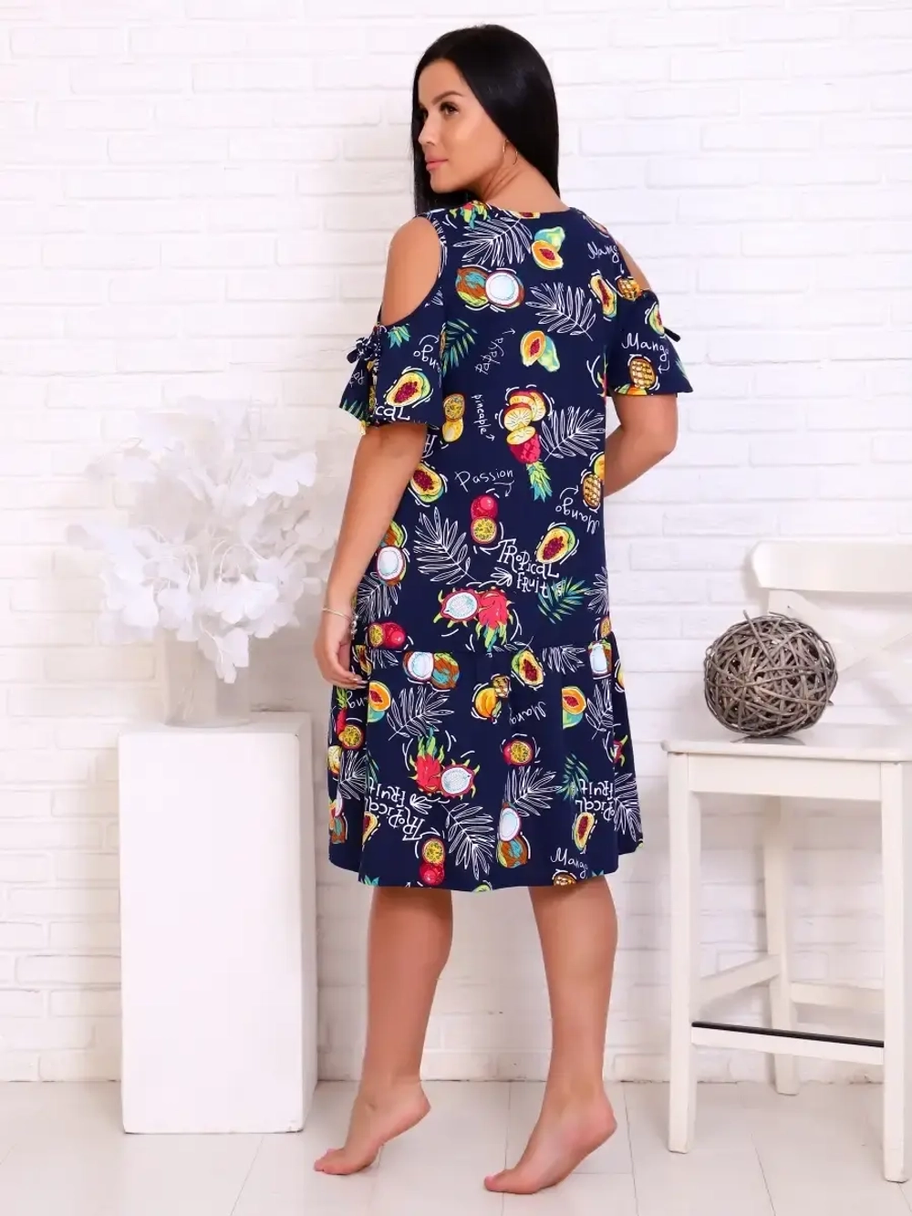 Платье свободное большие размеры