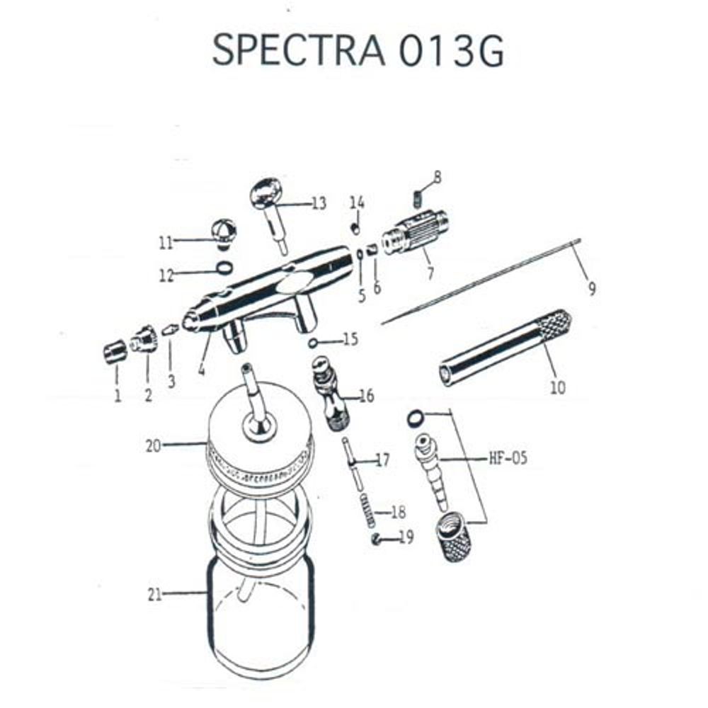 Схема Аэрографа RichPen 013G