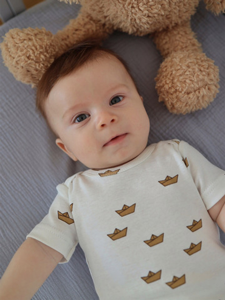 Боди Mjölk Бумажные кораблики