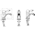 Смеситель для биде Boheme Imperiale Presente 326