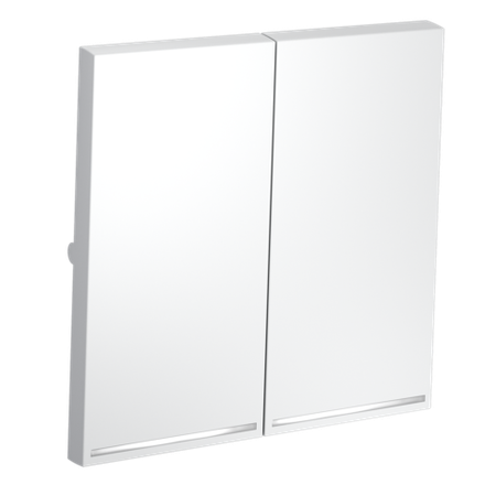 Клавиши для выключателя/переключателя двухклавишного с подсветкой, S70 (белый матовый)