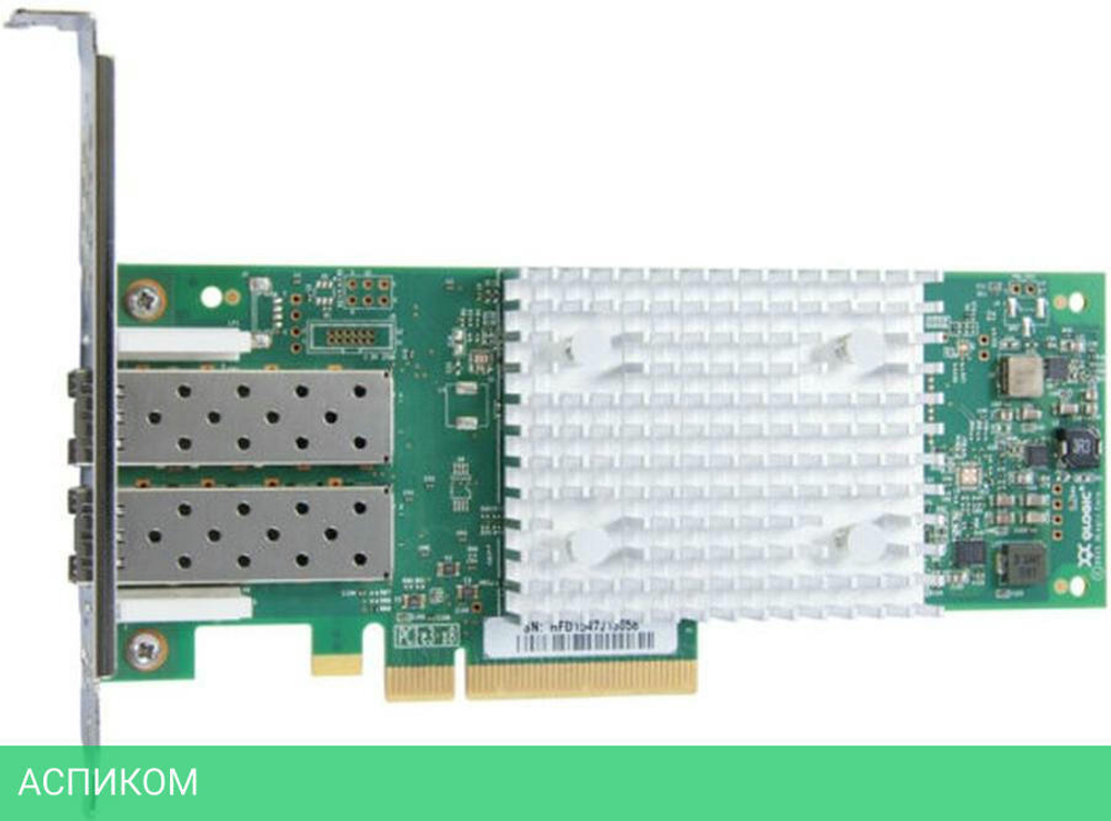Сетевая карта Qlogic PCIe x8 Dual Port 32Gbps SR-Optic SFP+ (QLE2742-SR-CK)