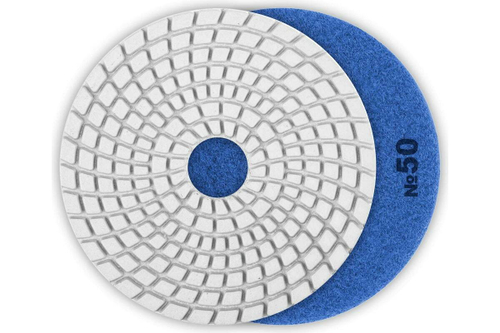 Алмазный гибкий шлифовальный круг для мокрого шлифования ЗУБР 125 мм, №50 29867-050