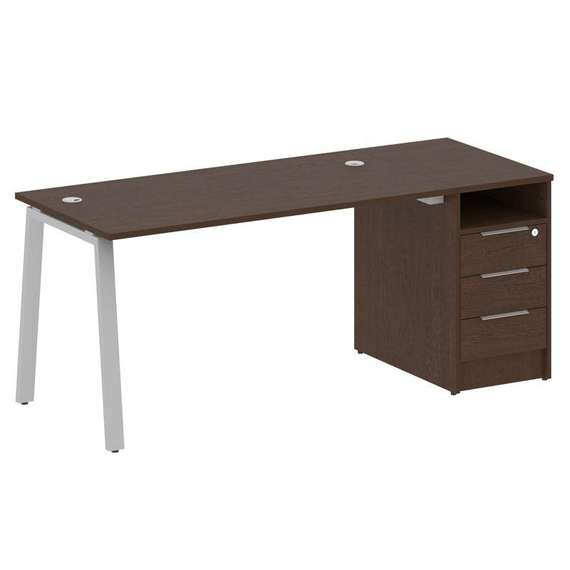 Метал Систем Рабочая станция с тумбой на А-образном м/к БА.РС-СТП-1.3