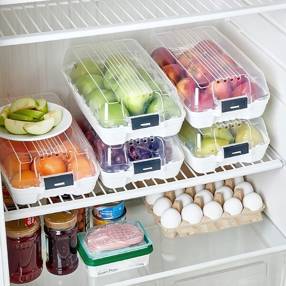 Контейнер - органайзер для холодильника белый