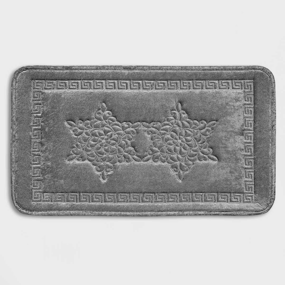 Коврик для ванной 50x80 Arya home Mathilda темно-серый