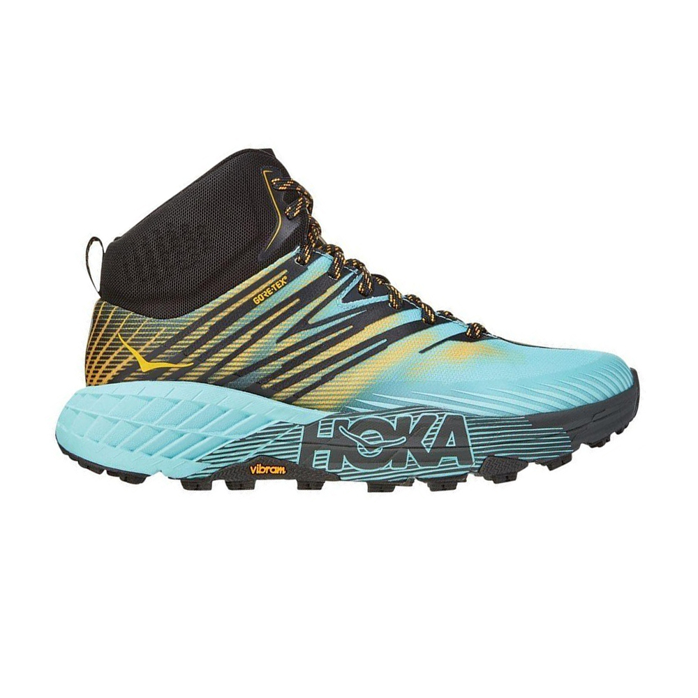 Ботинки женские HOKA W SPEEDGOAT MID 2 GTX Antigua Sand / Golden Rod