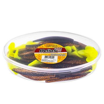 Виброхвост несъедоб. Trofey 5.5'/14см Black Sparkles LT 50шт. (HS-25/1-033-N) Helios