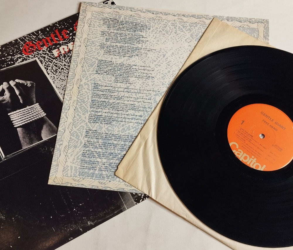 Винтажная виниловая пластинка LP Gentle Giant Free Hand (USA 1975)