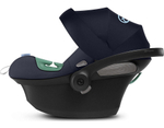 Коляска 3 в 1 Cybex Priam IV Rosegold complete и автокресло Aton S2 i-Size Ocean Blue Off White