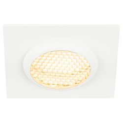 Встраиваемый светильник алюминиевый ЭРА KL110 WH MR16 GU5.3 белый матовый | Алюминиевые встраиваемые светильники