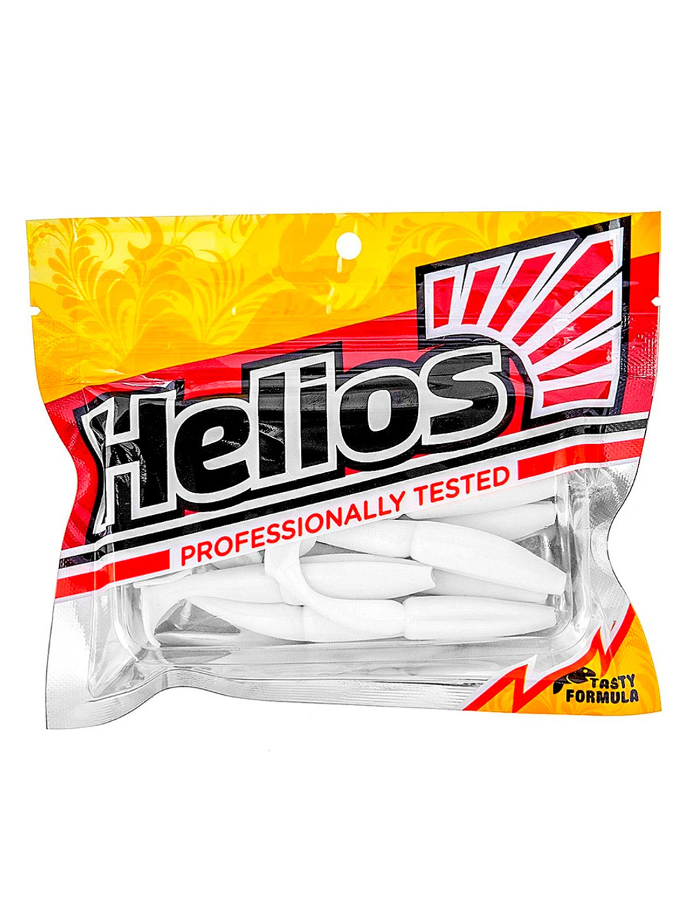 Виброхвост несъедобный Helios Guru 5,0"/12,7 см White RT 15шт. (HS-31/1-003-N-15)