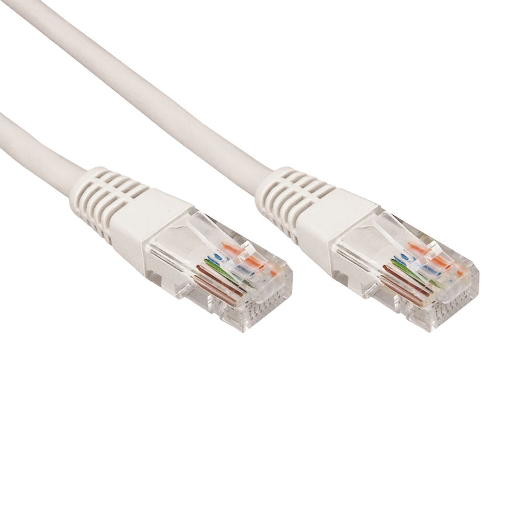 Шнур коммутационный, патч-корд U/UTP RJ45-RJ45, CAT 5e, PVC серый, 3м REXANT