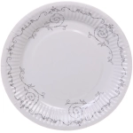 Тарелка бумажная 18 см в наборе 10 шт «Изящный вечер»