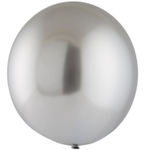 Шар латексный Хром 61 см (Серебро)