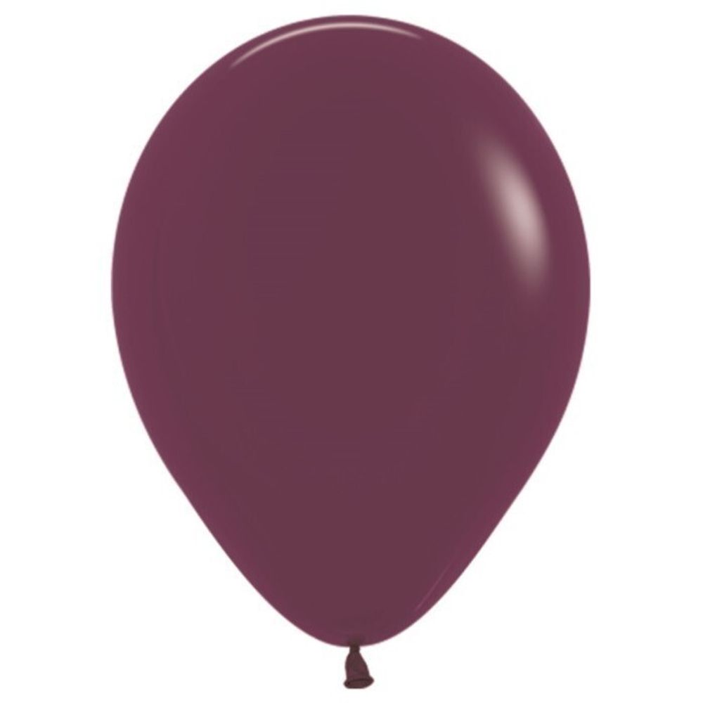 Воздушные шары Sempertex, цвет 018 пастель, бургундия, 50 шт. размер 12&quot;