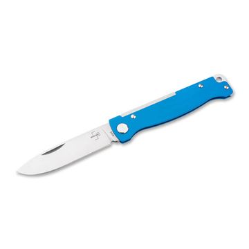 Нож Boker 01BP0014 Atlas Blue клинок из стали 12C27, рукоять Stainless Steel