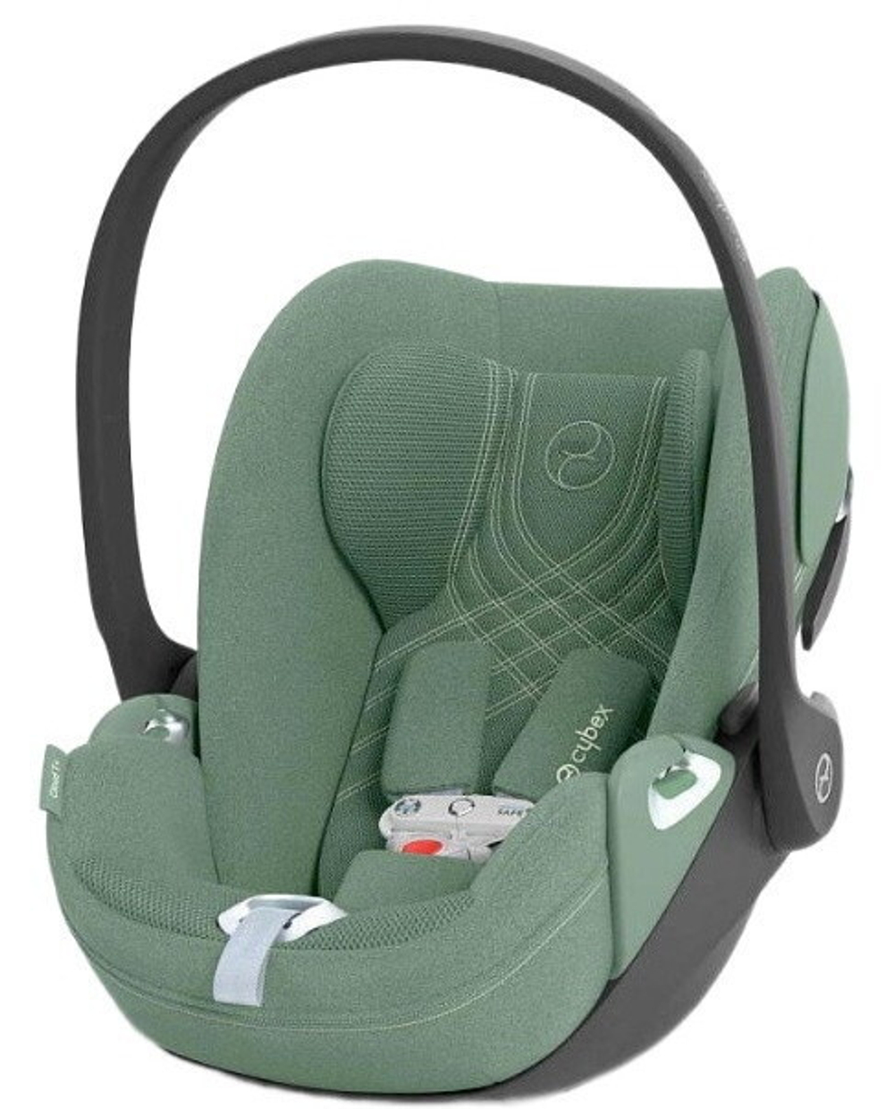 Коляска Cybex Coya Matt Black Frame Cloud T i-Size Leaf Green Plus 2 в 1 Cozy Beige с дождевиком и бампером