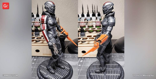 Shepard Шепард female mass effect Коллекционная Фигурка Аниме