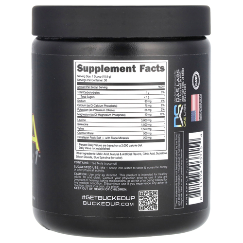 Bucked Up, Original BCAA 2:1:1, синий ананас, 315 г (11,1 унции)