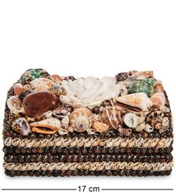 Decor and Gift 54-046-01 Декоративная шкатулка «Ракушки» прямоуг.