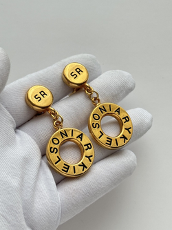 Клипсы с круглыми подвесками Sonia Rykiel