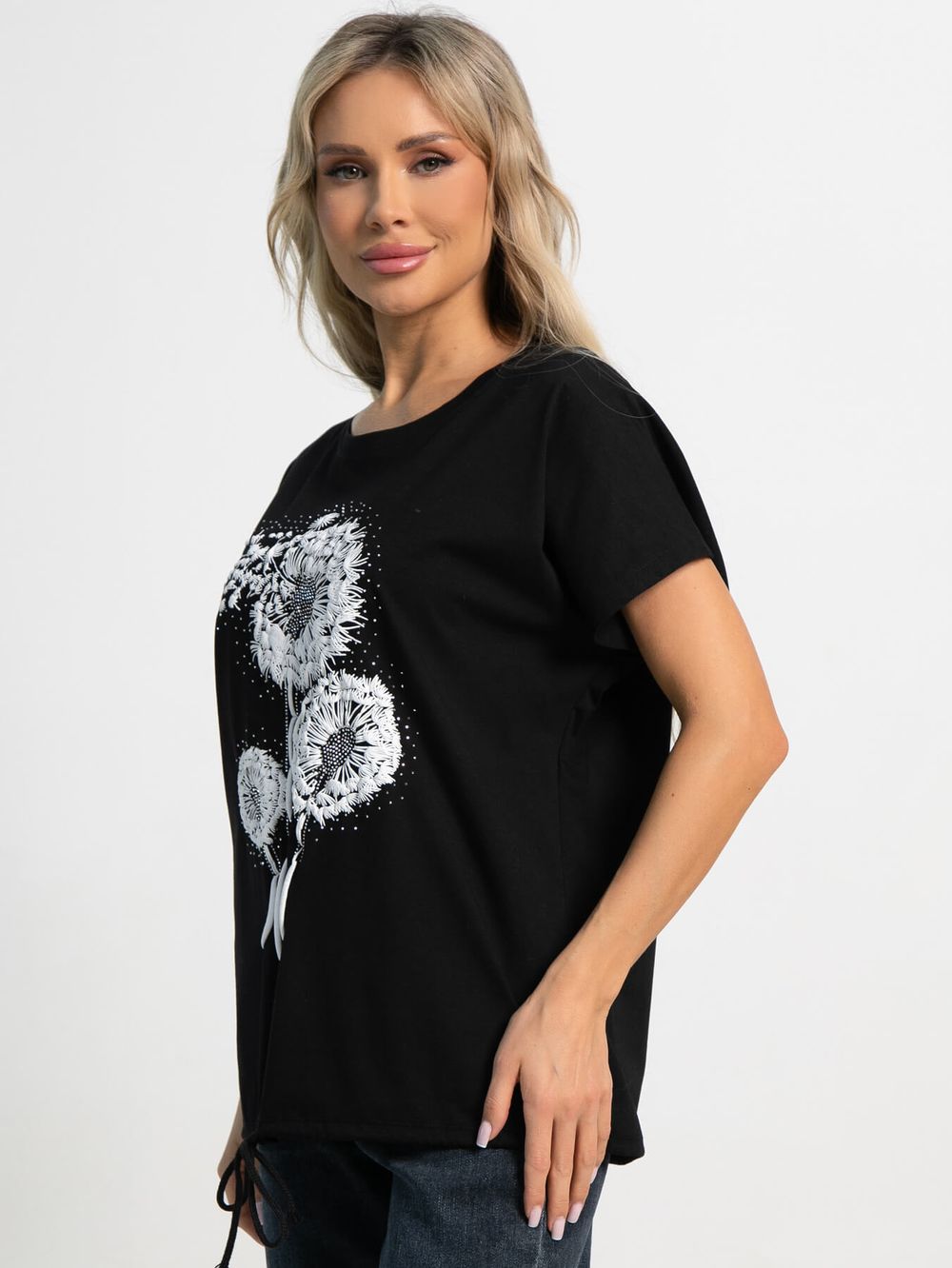 Блуза Фло (черная) Б15507-20М LT Collection