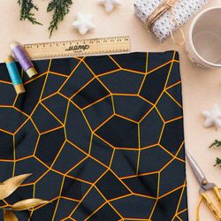 Ткань шифон тёмный витраж с проблесками света