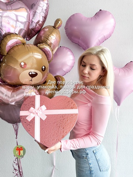 Набор шаров Розовая любовь