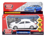 Модель ин. мет. "Toyota Corolla" 12см. открыв.двери, белый, коробка COROLLA-WT (Технопарк)