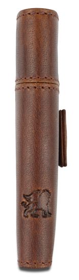 Портмоне Mano "Don Leon", натуральная кожа в коричневом цвете, 7,5 х 10,2 см