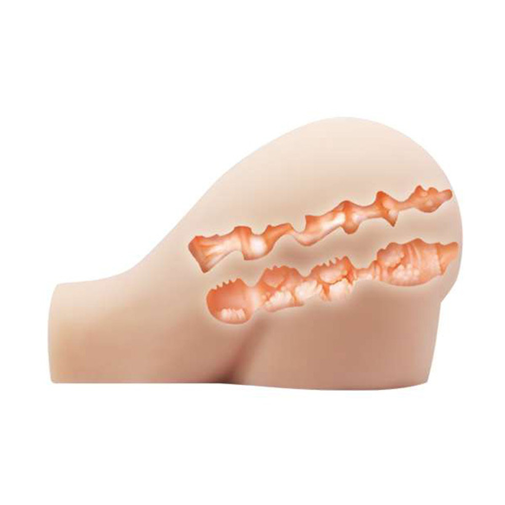 Мастурбатор 15,5х16х10см (вагина и анус) с вибрацией в позиции догги-стайл Baile Crazy Bull BM-009190Z-1