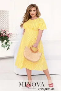 Платье 3169B-Желтый Minova