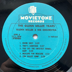 Винтажная виниловая пластинка LP Glenn Miller and His Orchestra, The Glenn Miller Years Гленн Миллер (США 1977)