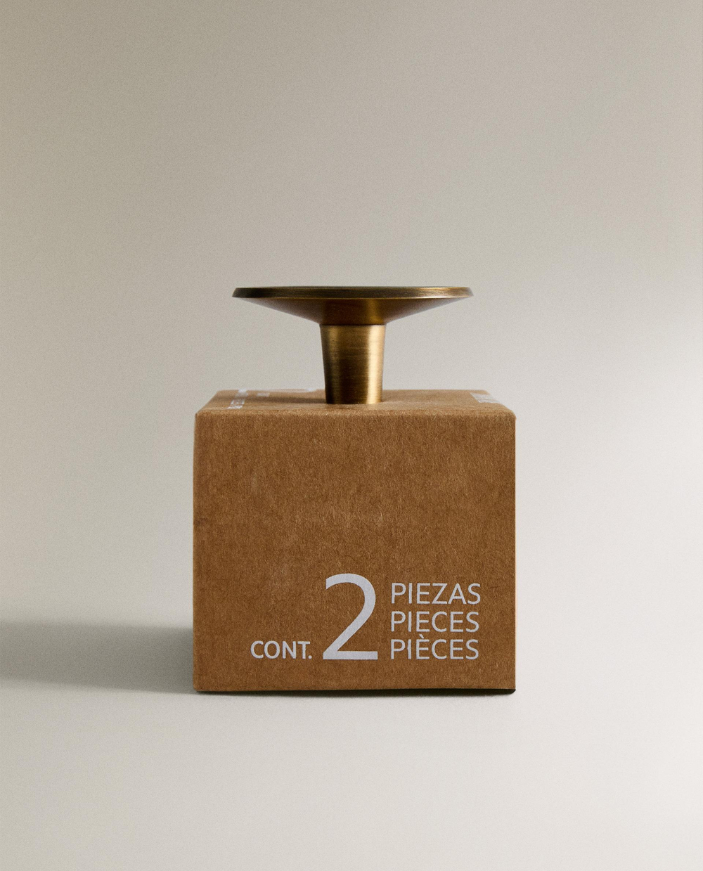 Мебельная ручка Zara Home, 2.3х4.6х4.6 см, латунь, 2 шт., 1348/555