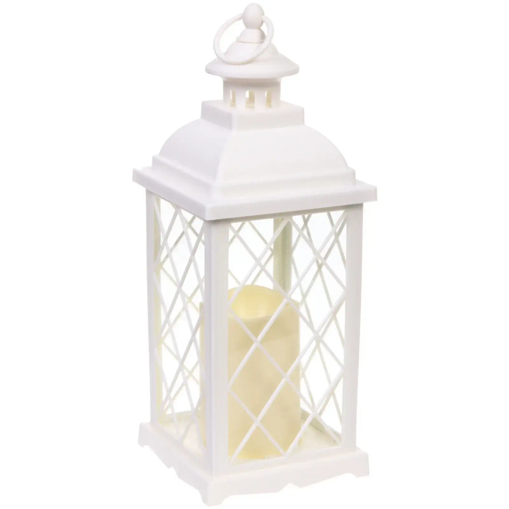 Сувенир с подсветкой «Загадочная лампа» 13*13*33 см (работает от 3*ААА), Белый