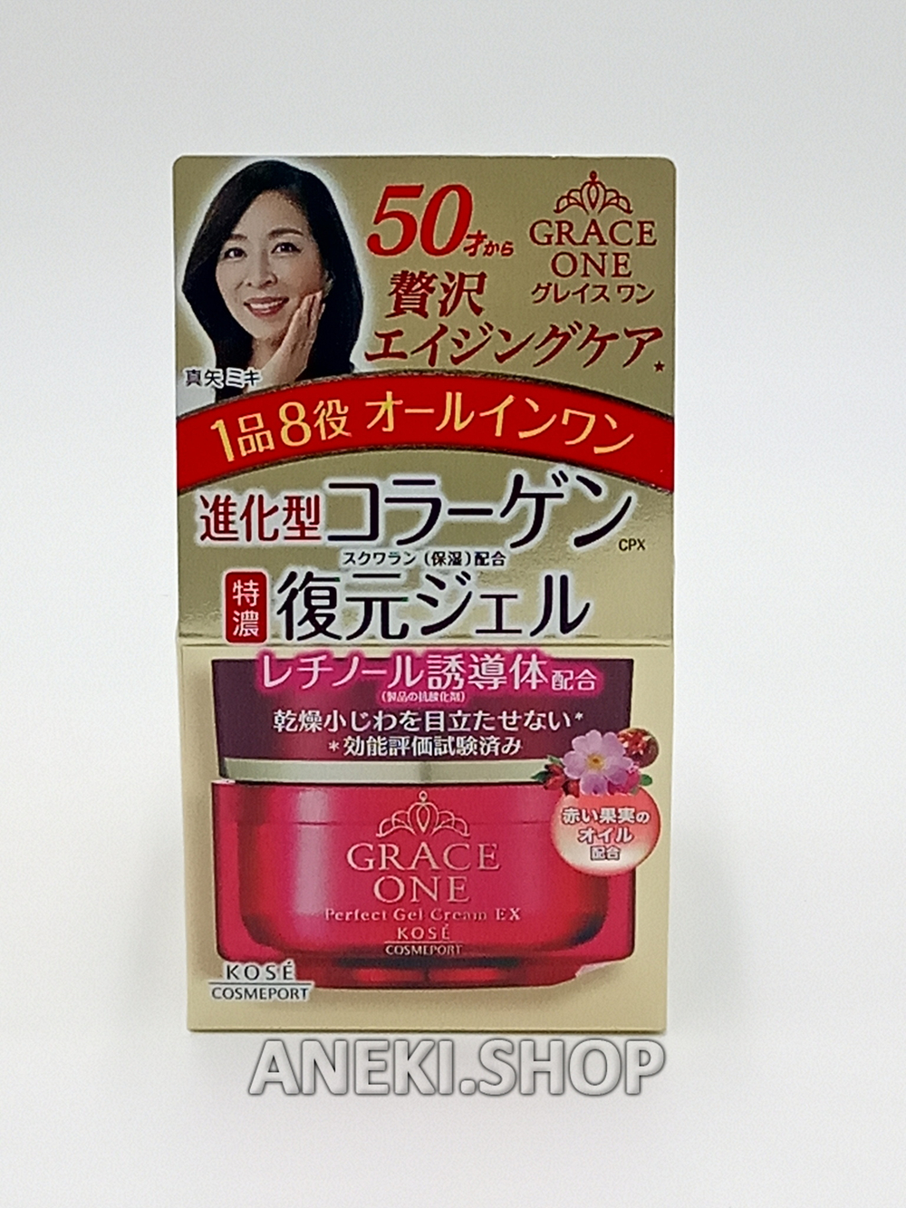 Крем-гель с астаксантином лифтинговый для зрелой кожи "8-в-1" 100 г Grace One Perfect Gel Cream EX KOSE COSMEPORT