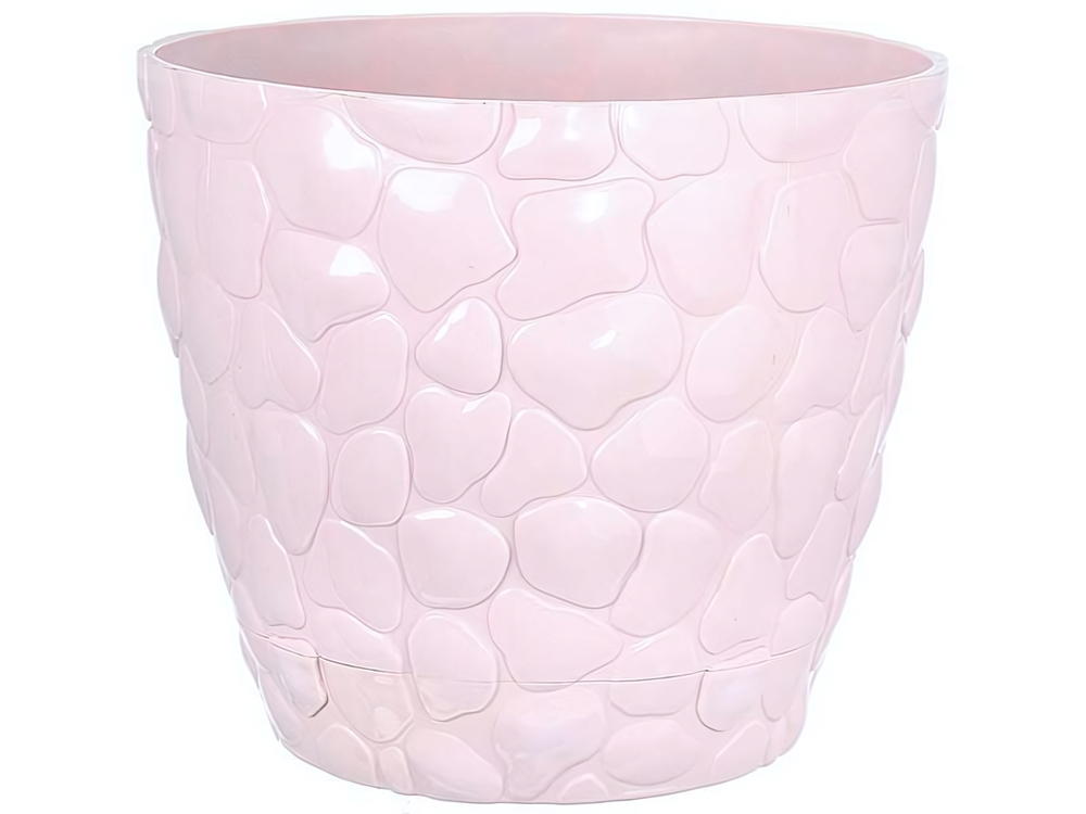 Кашпо Камни 2,6л с подставкой (чайная роза)