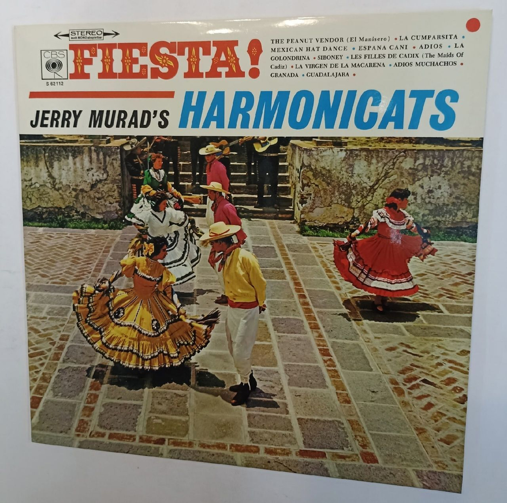 Винтажная виниловая пластинка Jerry Murads Harmonicats Fiesta! (Netherlands 1962)